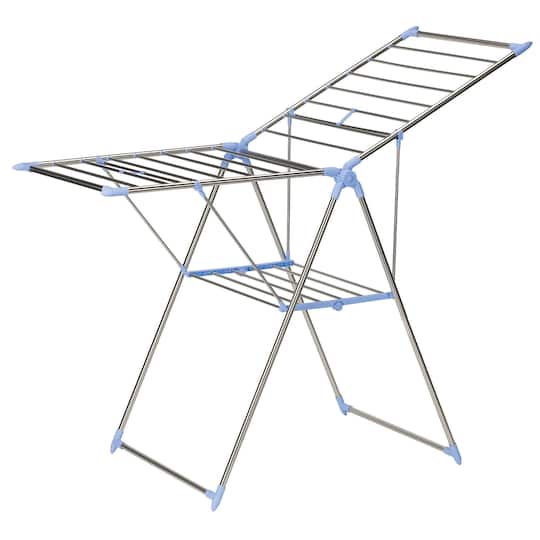 Household Essentials Gullwing Stainless Steel Folding Clothes Drying Rack